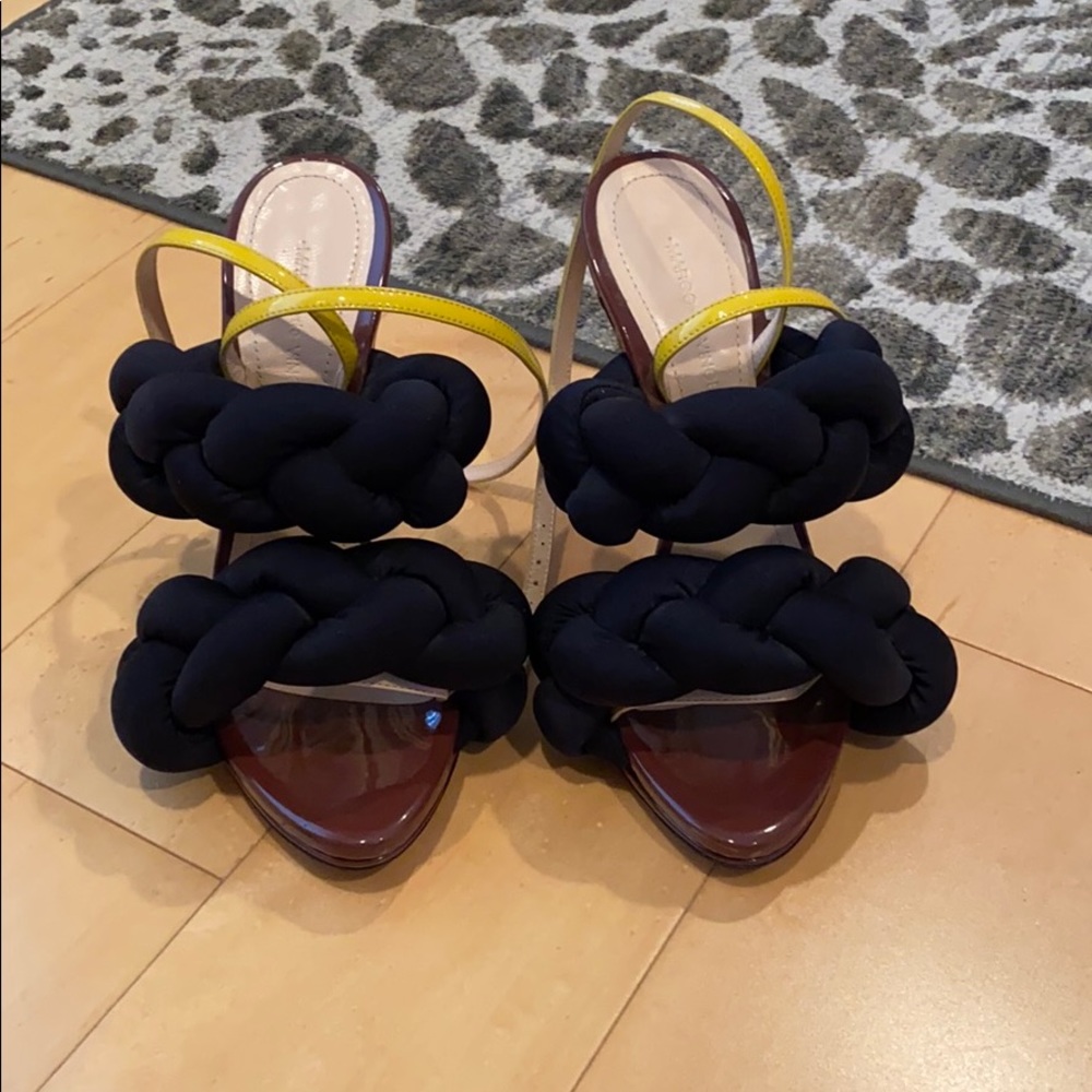 Marco de Vincenzo braided heels